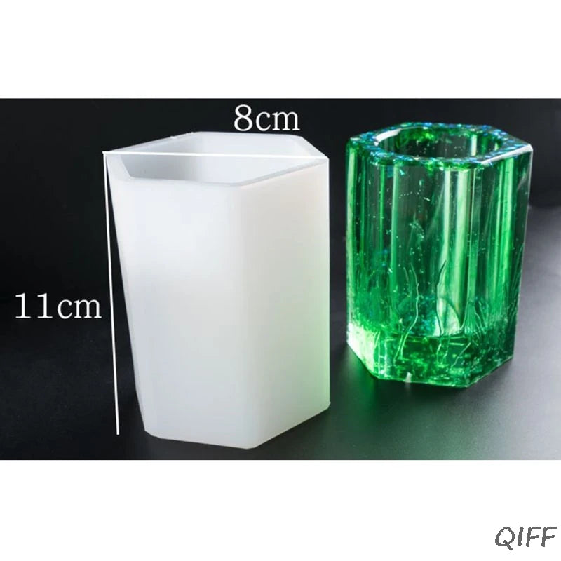Silicone Mold DIY Pen Holder Desk Organizer Decoration Table Decor