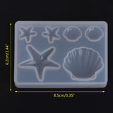 Silicone Mold Diamond Shell Epoxy Resin DIY Jewelry Making Crafts Cake Pendant