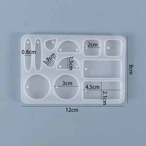 Silicone Earring Pendant Making Molds for DIY Craft