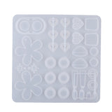 Silicone Mold Earring Pendant Resin Molds DIY UV Epoxy Dried Flower Jewelry