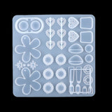 Silicone Mold Earring Pendant Resin Molds DIY UV Epoxy Dried Flower Jewelry