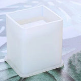 Silicone Mold Epoxy Resin DIY Pen Container Organizer Square Storage Holder