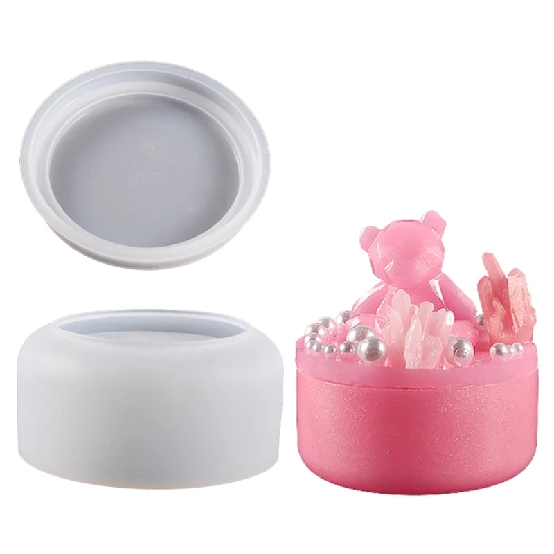 Silicone Mold For Crystal Candy Jar Storage Box Ornaments