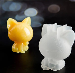 Silicone Mold For Resin Cat Crafts Decoration Silicone uv Resin DIY Clay Epoxy
