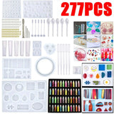 Silicone Mold For Resin DIY Clay Epoxy Casting Molds Set With Storage Bag