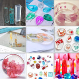Silicone Mold For Resin DIY Clay Epoxy Casting Molds Set With Storage Bag