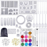 Silicone Mold For Resin Jewelry Making With Storage Bag