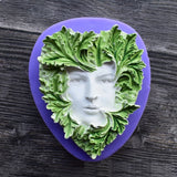 Girl Leaf Face Silicone Resin Mold