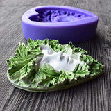 Girl Leaf Face Silicone Resin Mold