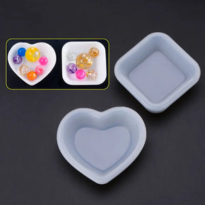 Silicone Mold Heart Square for DIY Jewelry Making Crafts Epoxy Resin Decorative