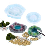 DIY Silicone Mold Ice Snow Mountain Ashtray Crystal Glue Resin Mold
