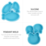 Silicone Mold Keychain Molds Resin Dog Keyring Bone DIY Key Chain