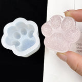 Cat Paw Keychain Silicone Mold for Valentine Love Gift