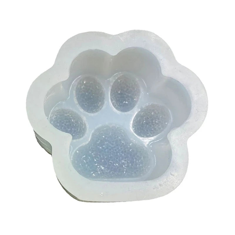 Cat Paw Keychain Silicone Mold for Valentine Love Gift