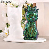 Silicone Mold Mirror Magic Cat Ornament Crystal Drop Glue Mold Ornaments