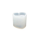 Silicone Mold Pen Holder Container Storage DIY Epoxy Resin Heart Shape Crafts