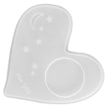 Silicone Coaster Epoxy Cup Heart Moon Mold Crystal Crafts Phase