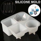 Silicone Mold Resin Epoxy Molds Clip Set Candle Mould DIY Craft Supplies