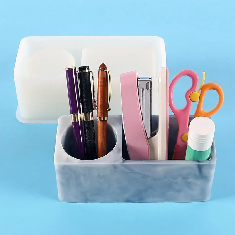 Silicone Mold Round Square DIY Container Crafts Holder Storage Cylinder