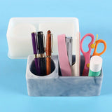 Silicone Mold Round Square Organizer Storage DIY Jewelry Pen Holder