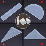 Silicone Mold Ruler Mirror DIY Crafts Jewelry Stationery Epoxy Resin