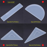 Silicone Mold Ruler Mirror DIY Crafts Jewelry Stationery Epoxy Resin