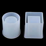 Silicone Mold Square Round Pen Holder Epoxy Resin Concrete Candle Mold