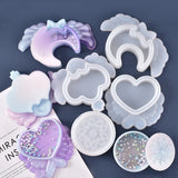 Silicone Mold Storage Box Heart Moon Sakura Crown Jewelry DIY