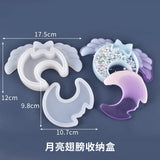 Silicone Mold Storage Box Heart Moon Sakura Crown Jewelry DIY