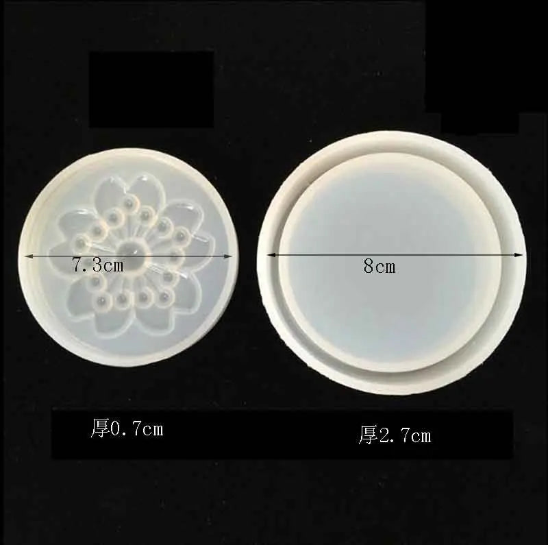 Silicone Mold Storage Box Heart Moon Sakura Crown Jewelry DIY