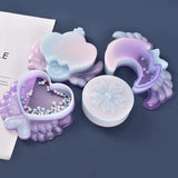 Silicone Mold Storage Box Heart Moon Sakura Crown Jewelry DIY