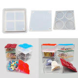 Silicone Mold Storage Box with Lid for Epoxy Resin Casting