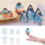 Silicone Water Drop/Egg Mold Resin Crafts DIY Jewelry Cake Decoration