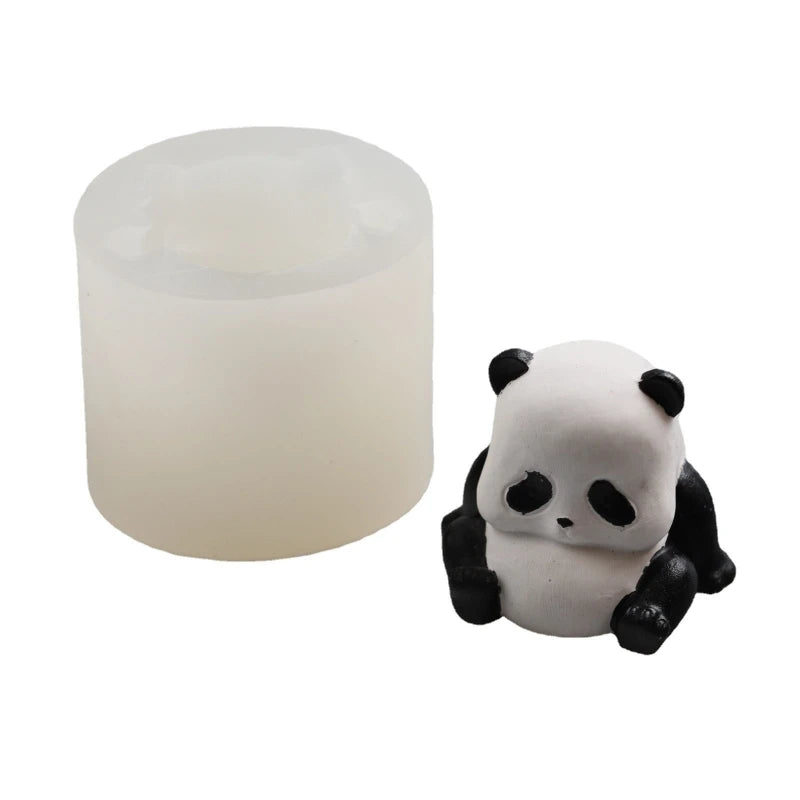 Panda Shape Candle Mold for Wedding Candle Ornaments