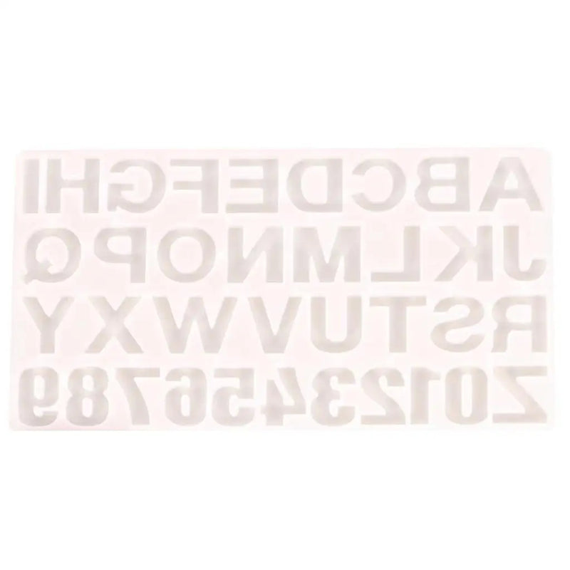 Silicone Resin Alphabet Moulds for Keychain Pendants