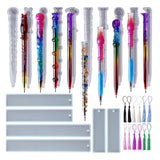 Silicone Molds For Resin w/ 10 Resin Pen Molds & 6 Bookmark Resin Molds