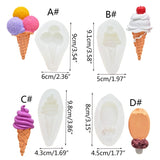 Ice Cream Silicone Molds - Cake Decorating Gadgets - 4 Styles