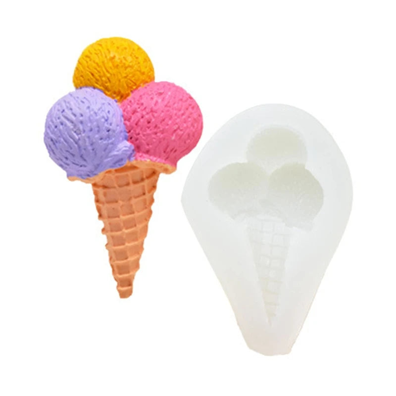 Ice Cream Silicone Molds - Cake Decorating Gadgets - 4 Styles