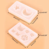 Silicone Moon Star Shape Resin Molds Cat Paw Epoxy Mold Jewelry