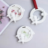 Silicone Molds Resin Aromatherapy Tablets Mold Round Pendant Rabbit Epoxy Mold