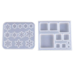 Snowflake Square Jewelry Mold UV Resin Tool