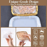 Geode Coaster Silicone Molds Set with Stand