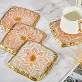 Geode Coaster Silicone Molds Set with Stand
