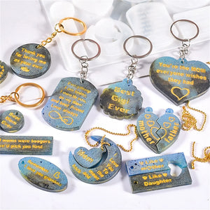 Silicone Mould DIY Resin Epoxy Mold Mother's Jewelry Pendant Necklace Earrings