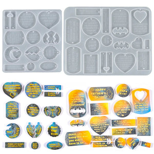 Silicone Mould DIY Resin Epoxy Mold Mother's Jewelry Pendant Necklace Earrings