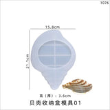 Silicone Mould Dried Flower Resin Decorative DIY Conch storage tray