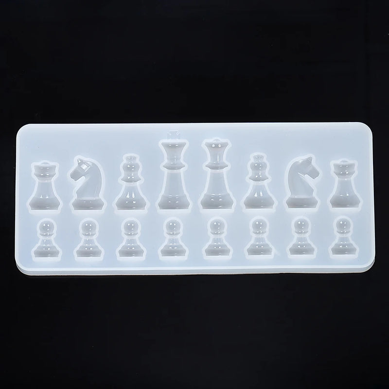 Chess Shape 3D UV Epoxy Resin Mold For DIY Jewelry Making Tools