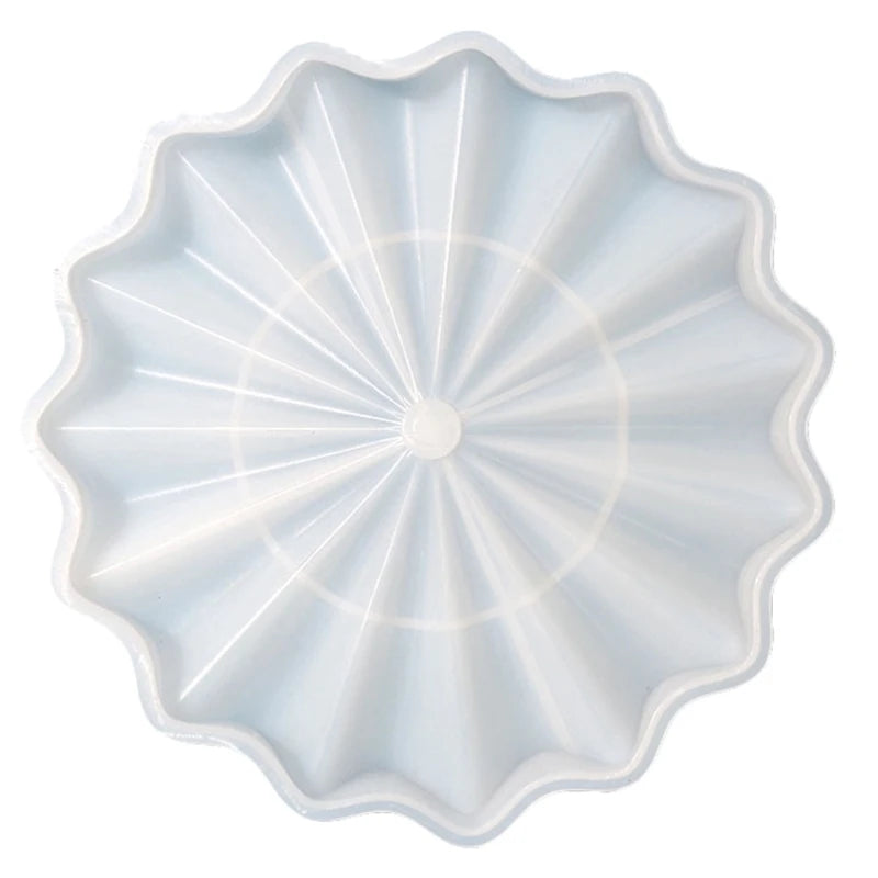Silicone Epoxy Resin Mould Wave Shape Mold for Fruit Dish Jewellery Tray