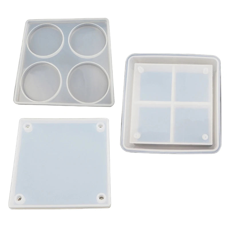 Silicone Multilayer Storage Box Mold Set for Epoxy Resin Casting