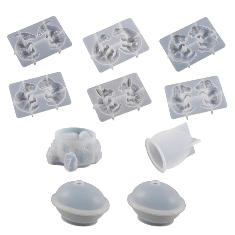 Silicone Dinosaur Egg Shaped Resin Molds for Hand-made Crafts